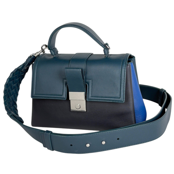 BOTTEGA VENETA Handbags - Bottega Veneta Piazza Small Intrecciato 2-Way Shoulder Bag, Leather, Green, B...
